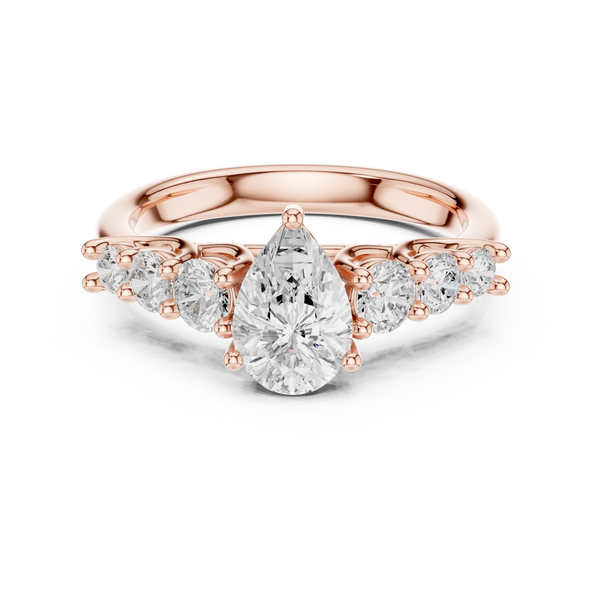 Lyra Petite Tapered Band Lab Grown Diamond Ring