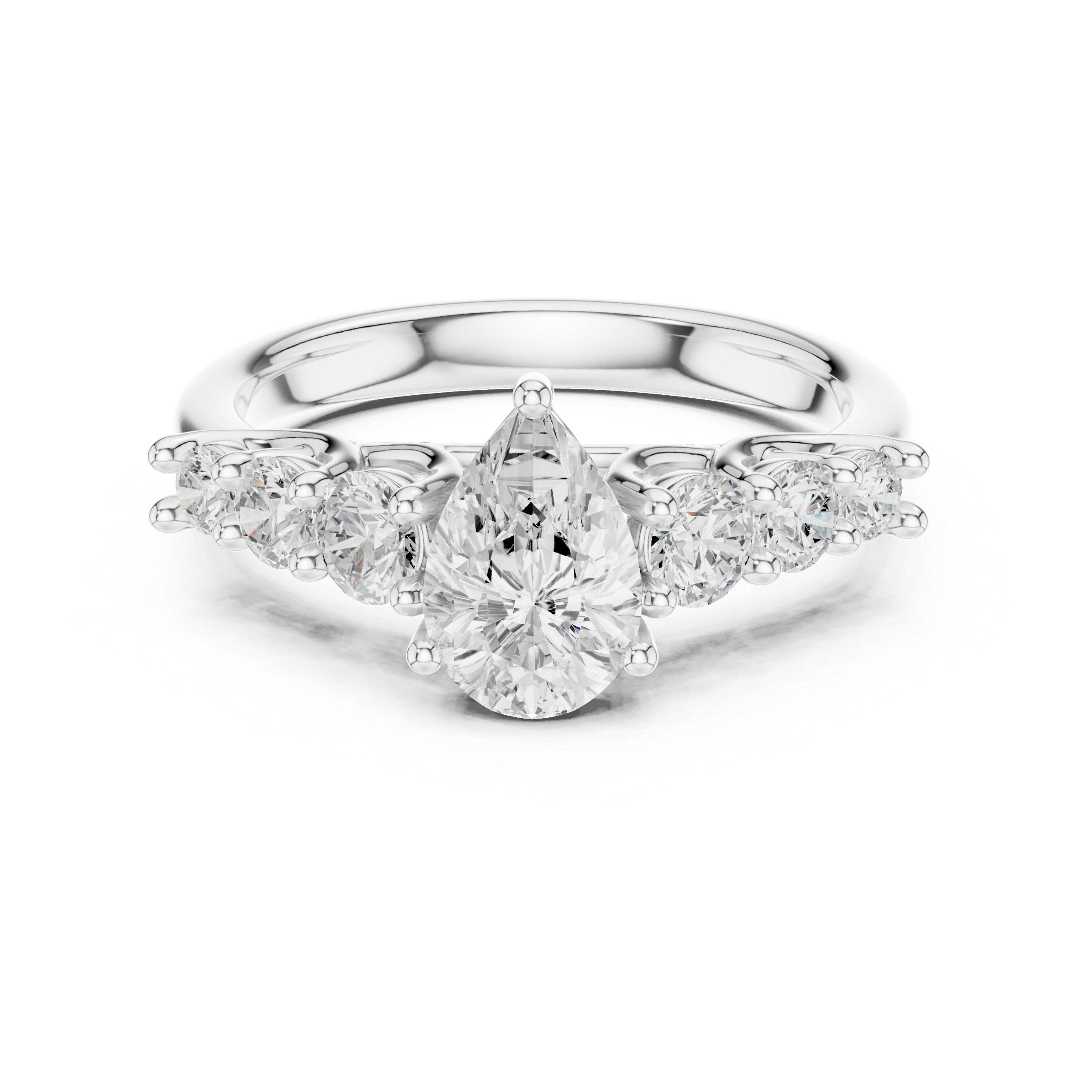 Lyra Petite Tapered Band Lab Grown Diamond Ring