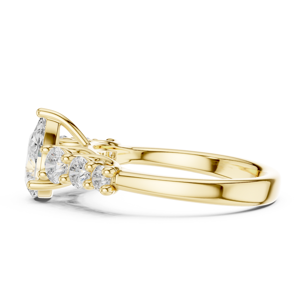 Lyra Petite Tapered Band Lab Grown Diamond Ring