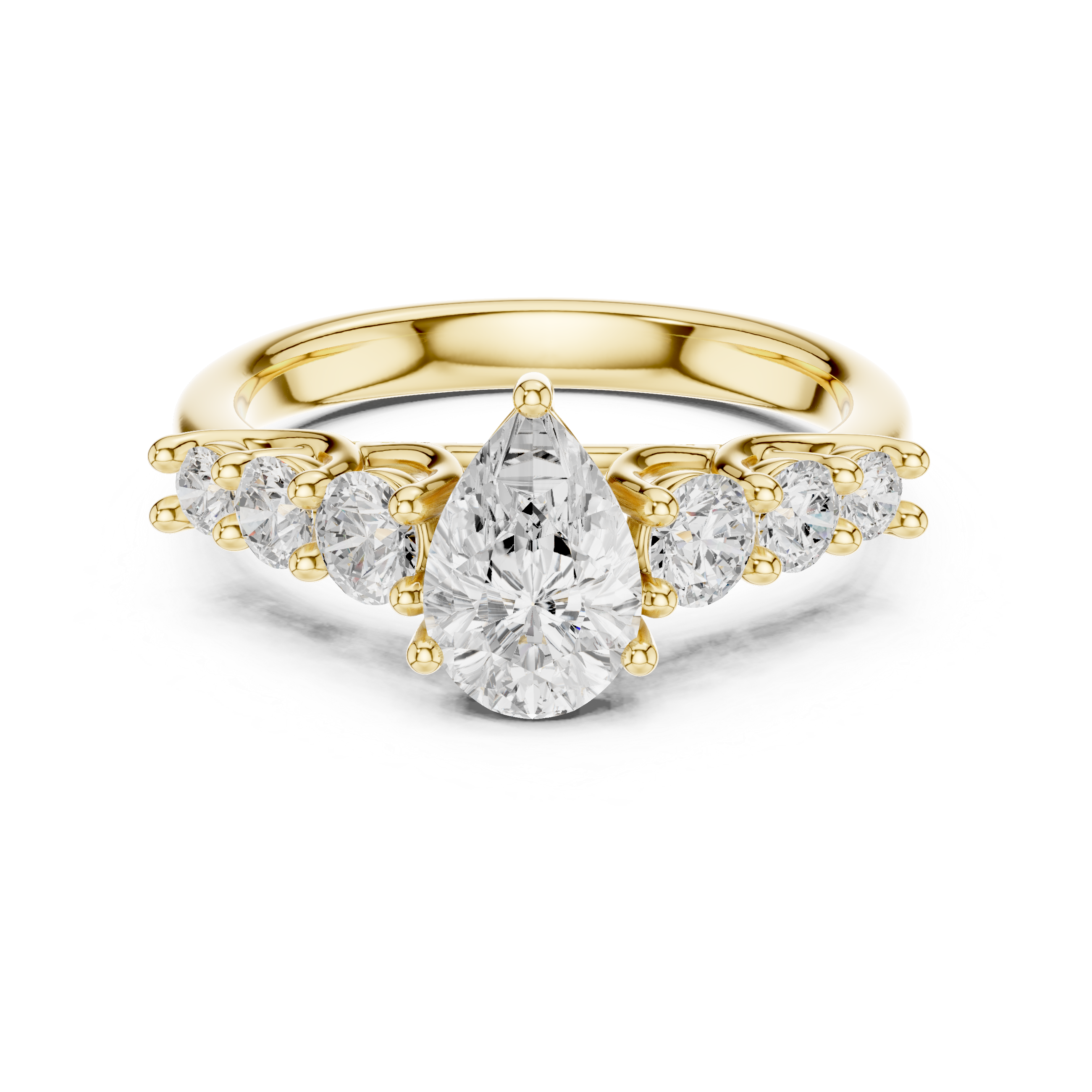 Lyra Petite Tapered Band Lab Grown Diamond Ring