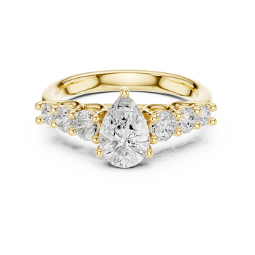 Lyra Petite Tapered Band Lab Grown Diamond Ring
