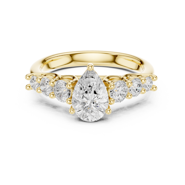 Lyra Petite Tapered Band Lab Grown Diamond Ring