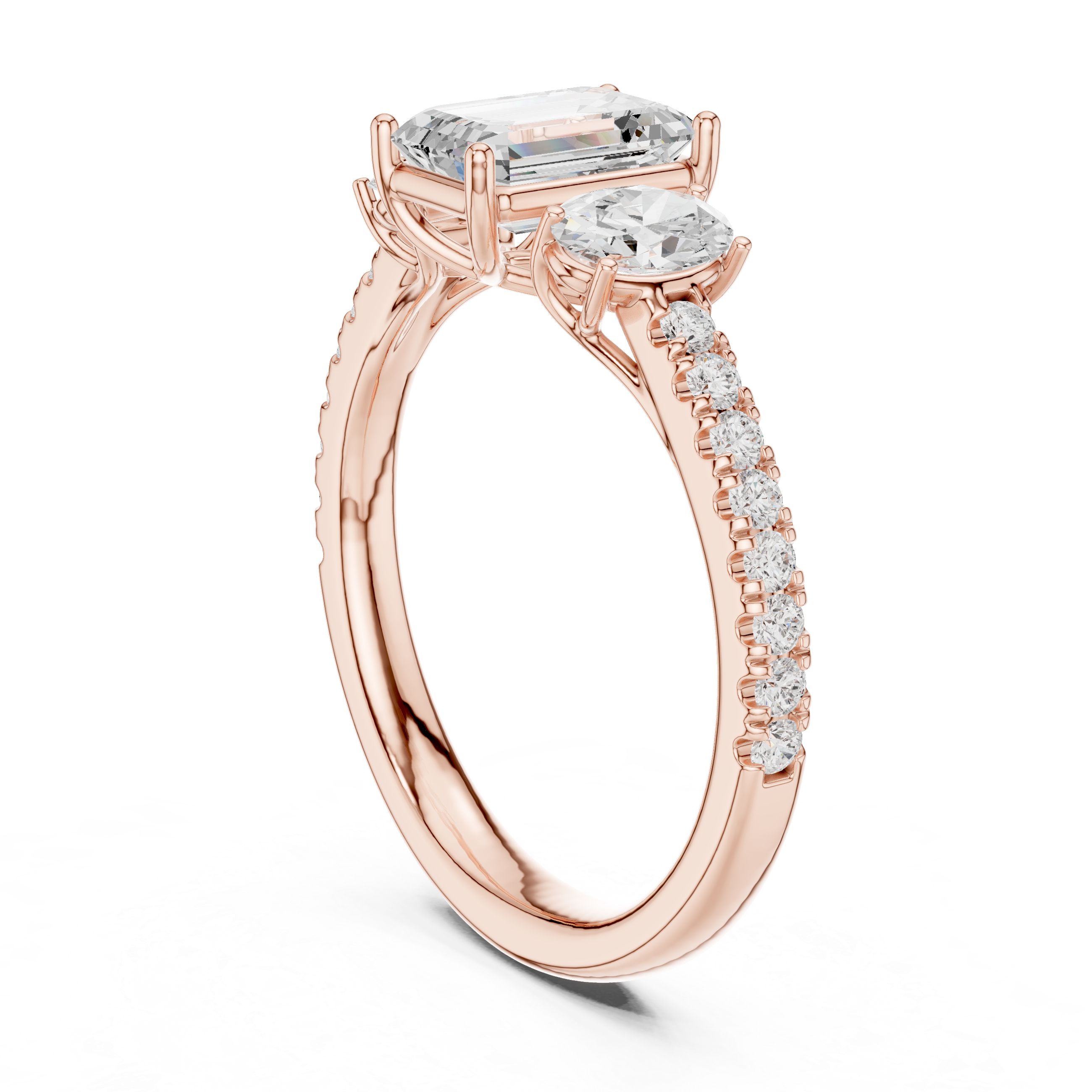 Zenith Elongated Cushion Cut Lab Grown Diamond Ring