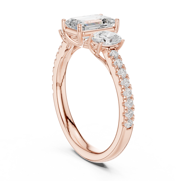 Zenith Elongated Cushion Cut Lab Grown Diamond Ring