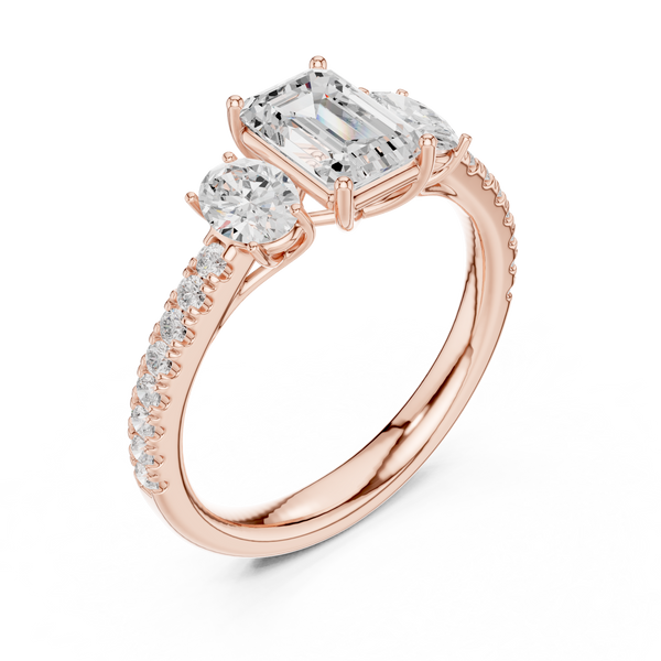 Zenith Elongated Cushion Cut Lab Grown Diamond Ring