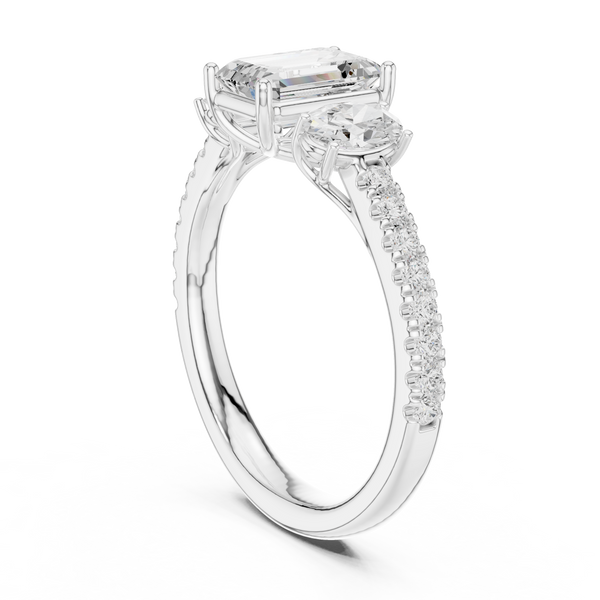 Zenith Elongated Cushion Cut Lab Grown Diamond Ring