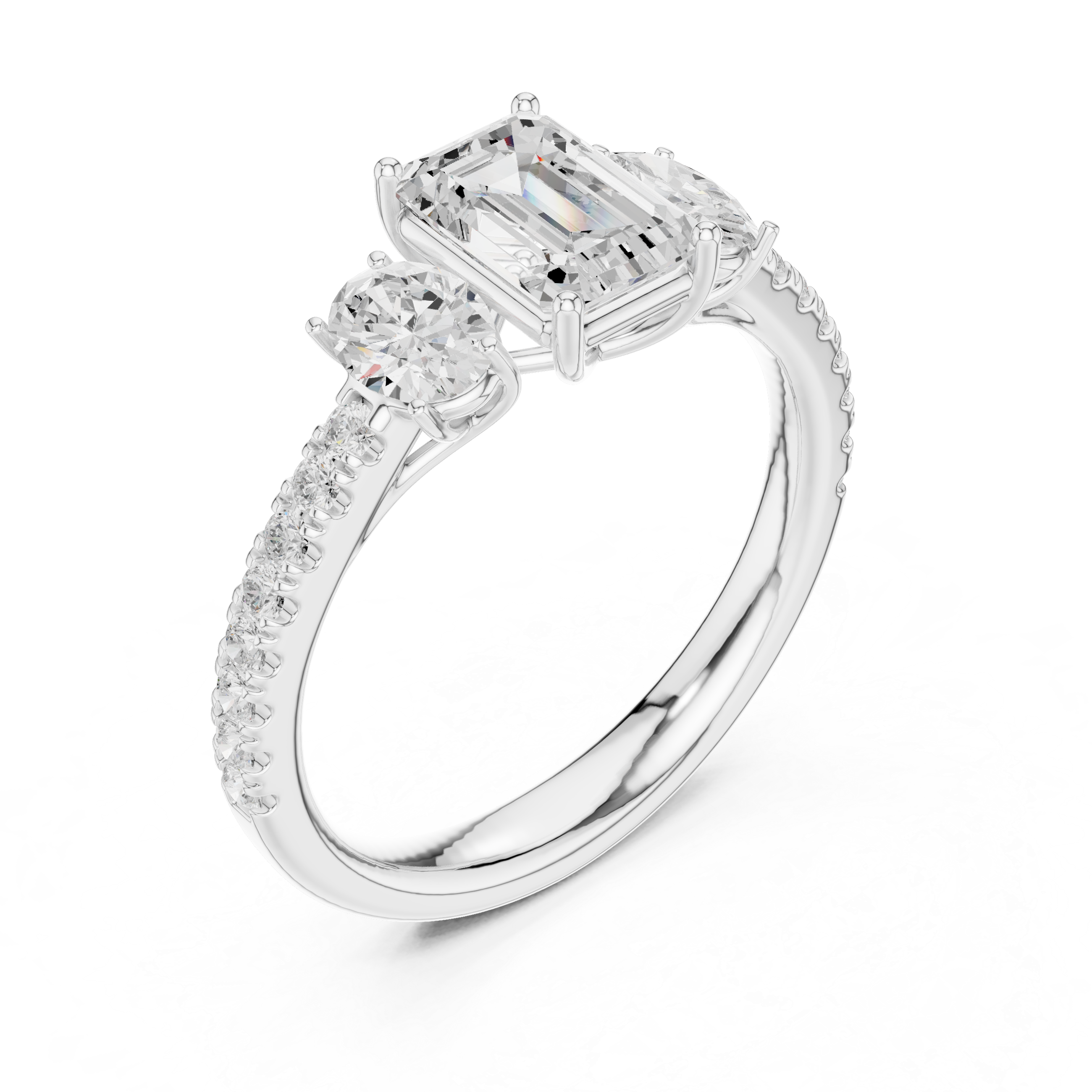 Zenith Elongated Cushion Cut Lab Grown Diamond Ring