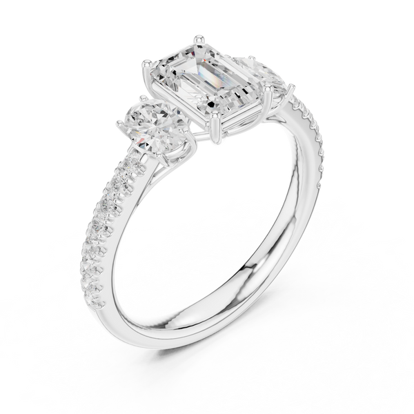 Zenith Elongated Cushion Cut Lab Grown Diamond Ring