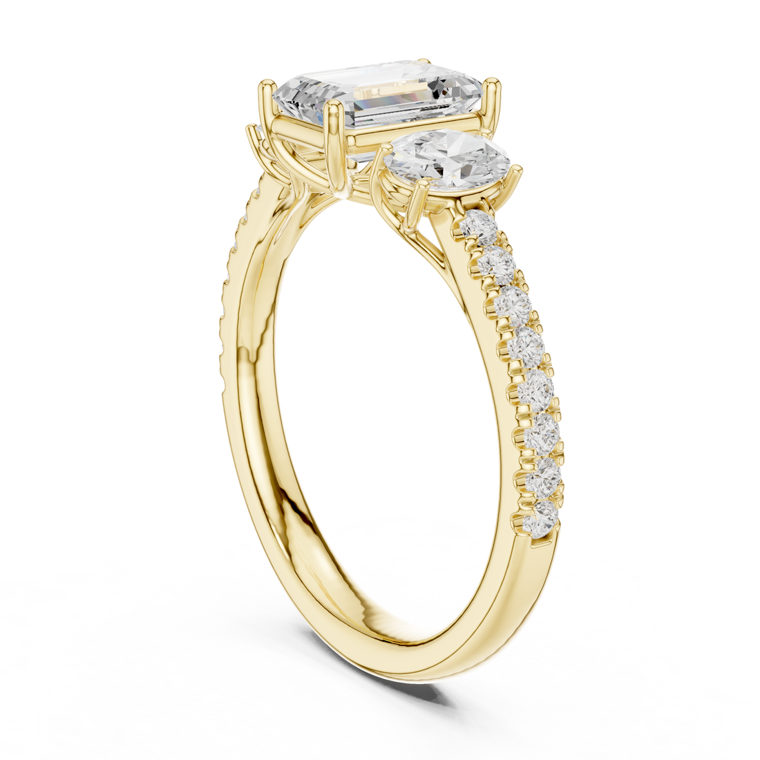 Zenith Elongated Cushion Cut Lab Grown Diamond Ring