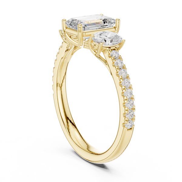 Zenith Elongated Cushion Cut Lab Grown Diamond Ring