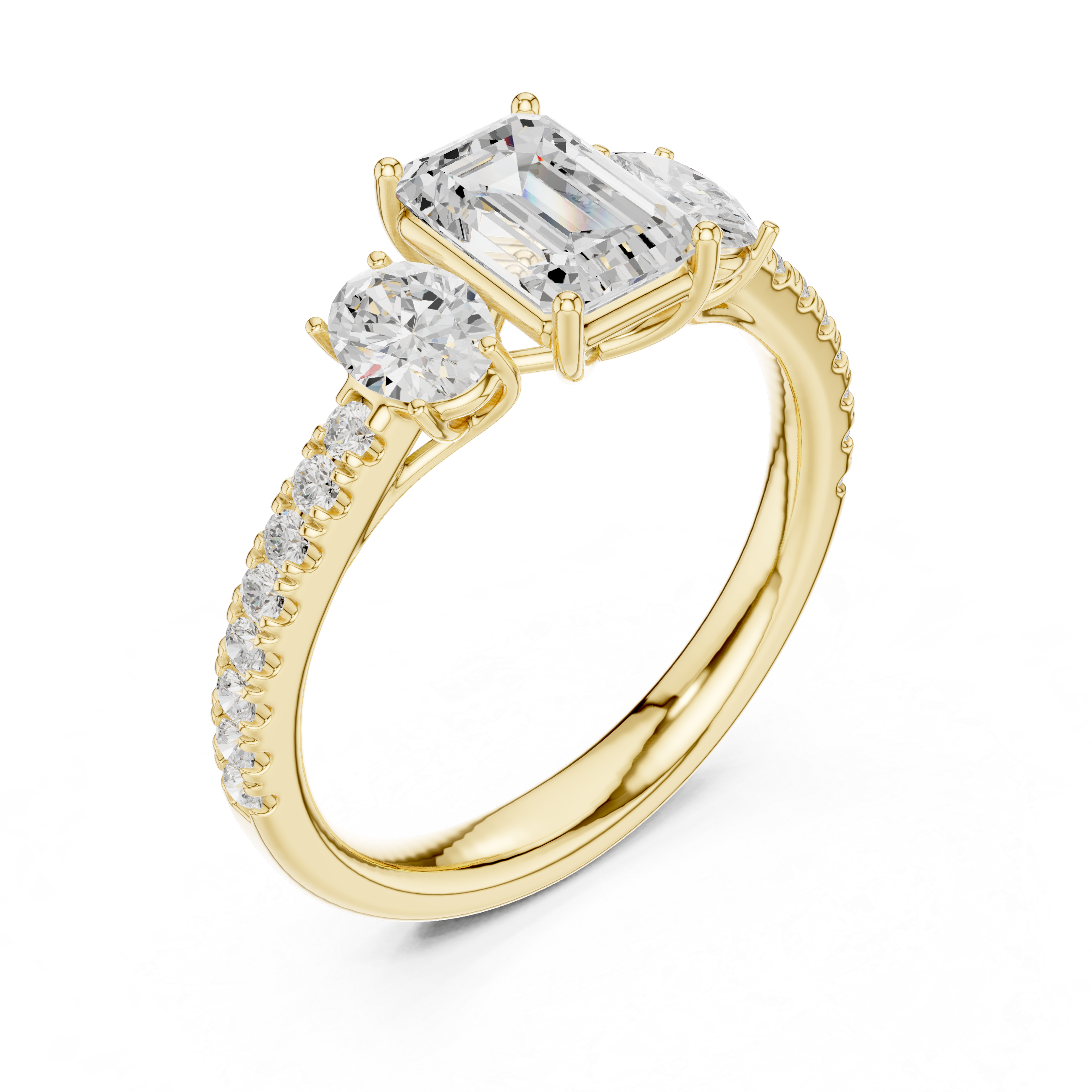 Zenith Elongated Cushion Cut Lab Grown Diamond Ring