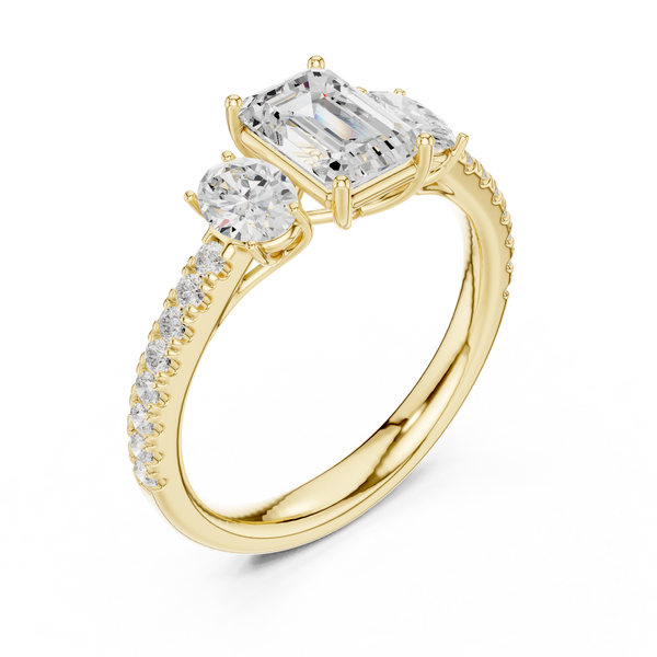 Zenith Elongated Cushion Cut Lab Grown Diamond Ring