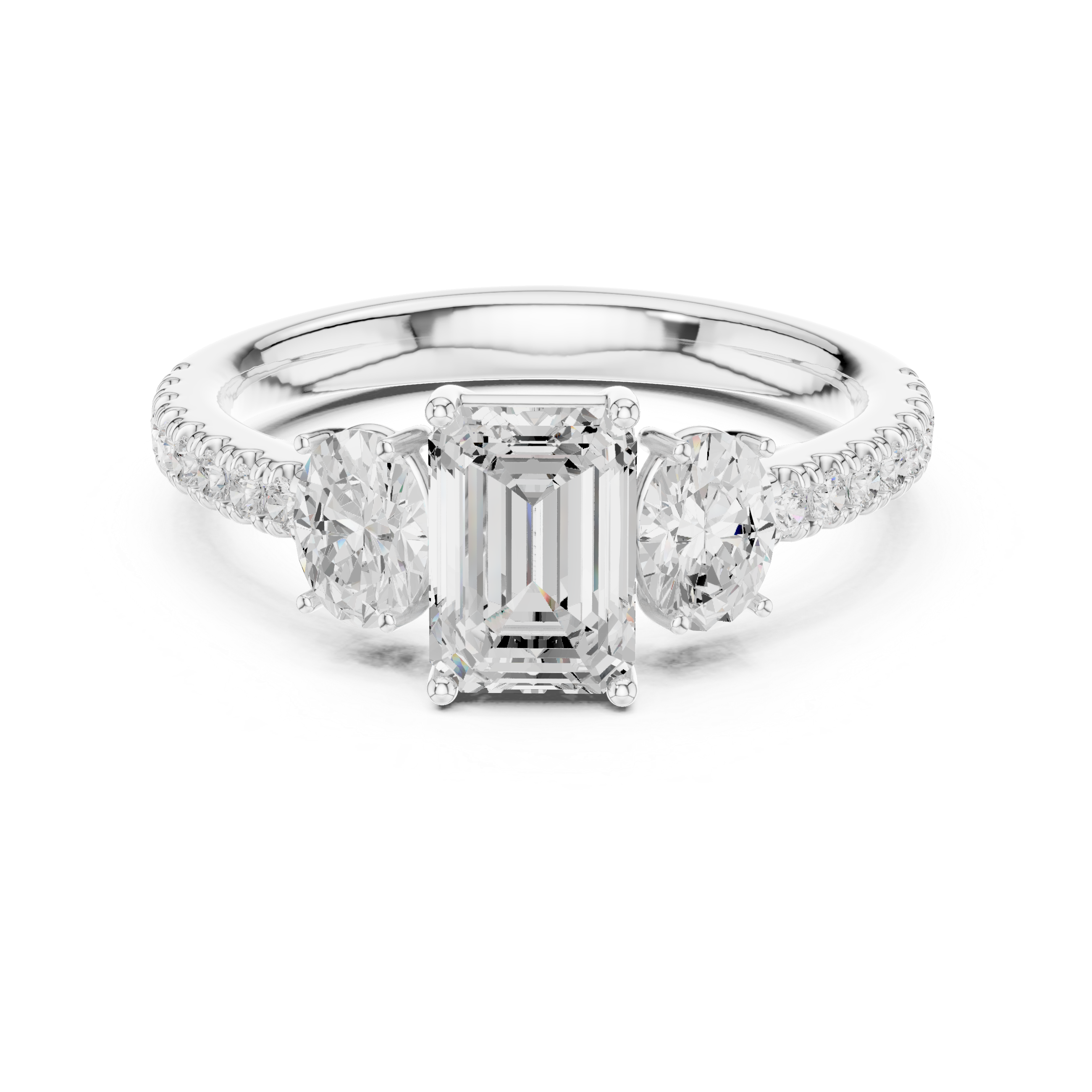 Zenith Elongated Cushion Cut Lab Grown Diamond Ring