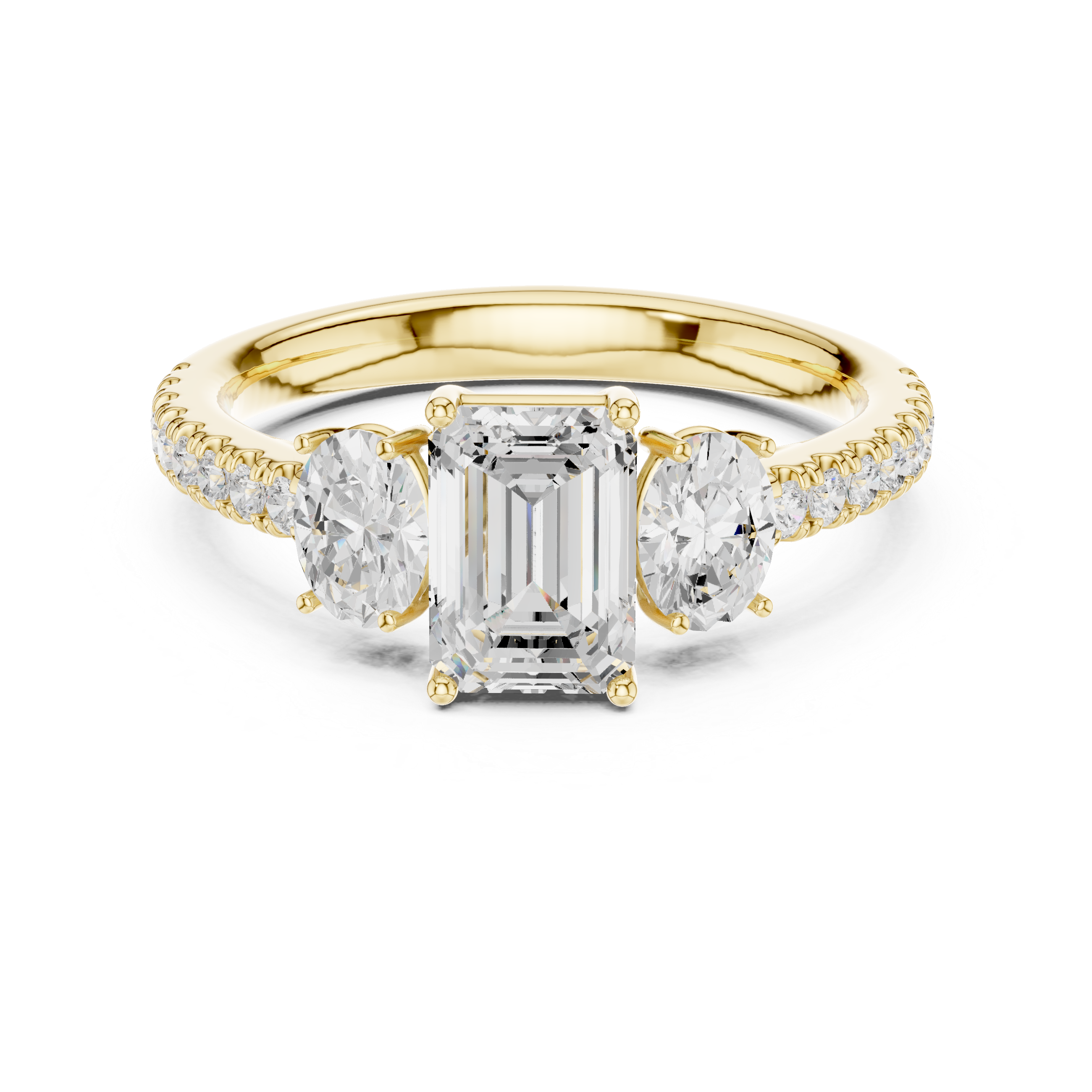 Zenith Elongated Cushion Cut Lab Grown Diamond Ring