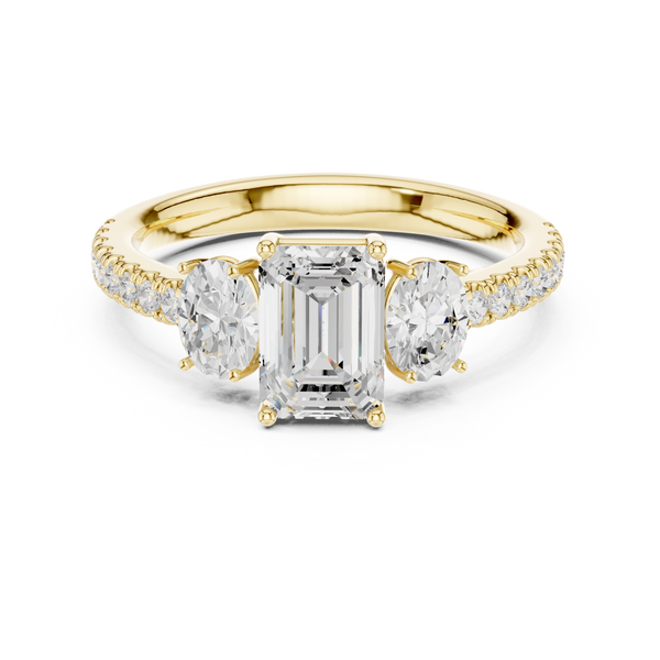 Zenith Elongated Cushion Cut Lab Grown Diamond Ring
