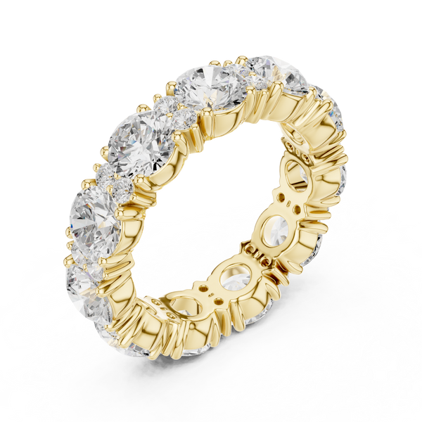 Siren Chevron Curved Matching Lab Grown Diamond Ring