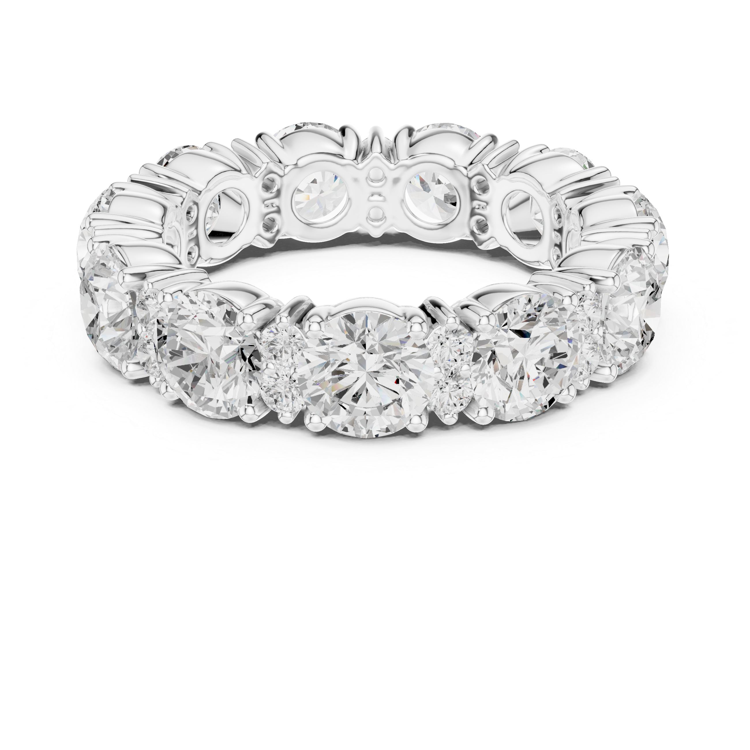 Siren Chevron Curved Matching Lab Grown Diamond Ring