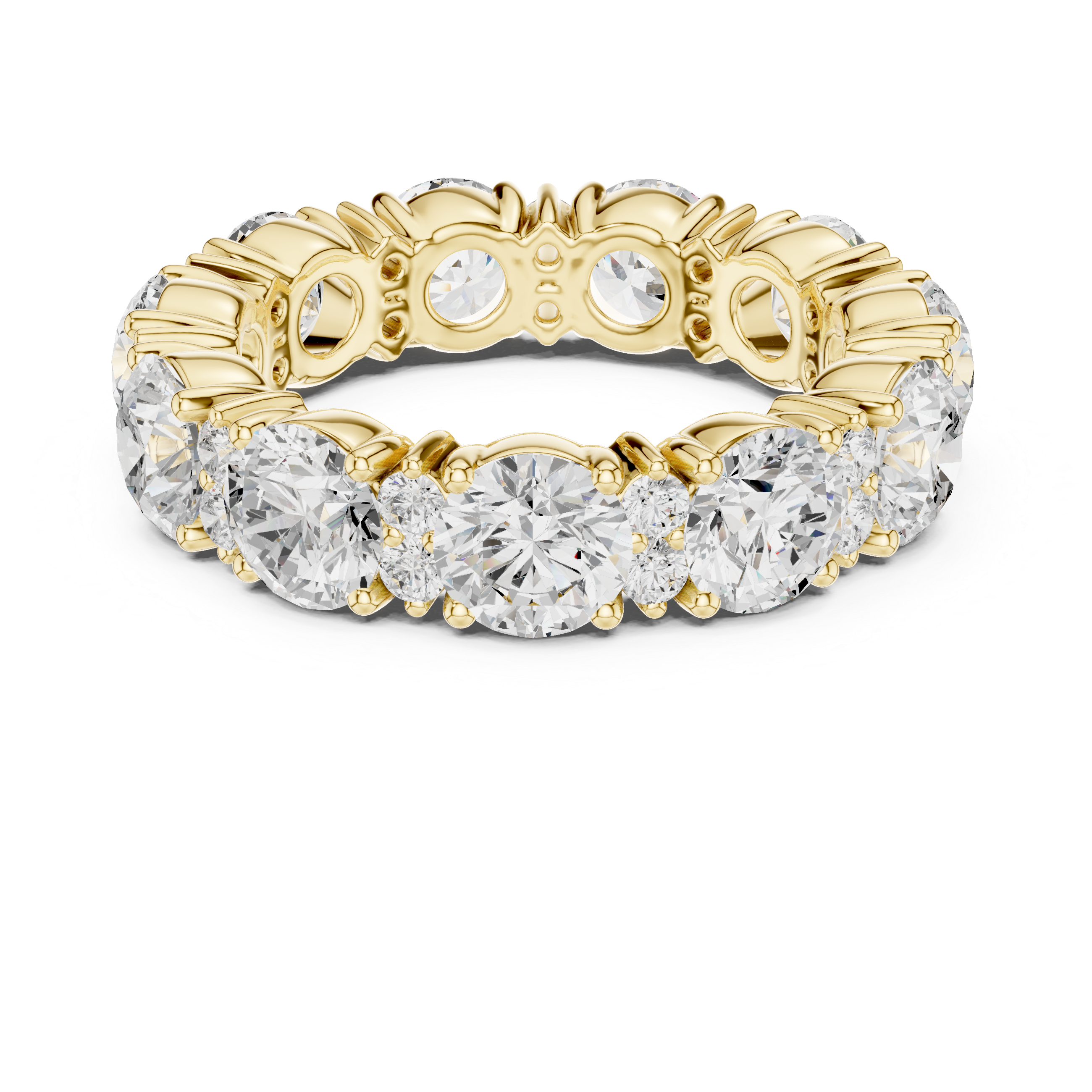 Siren Chevron Curved Matching Lab Grown Diamond Ring