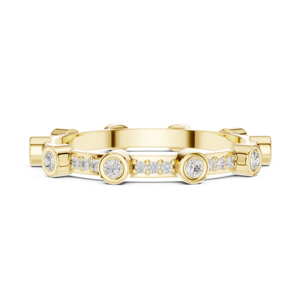 Vivienne French V Pave Lab Grown Diamond Ring