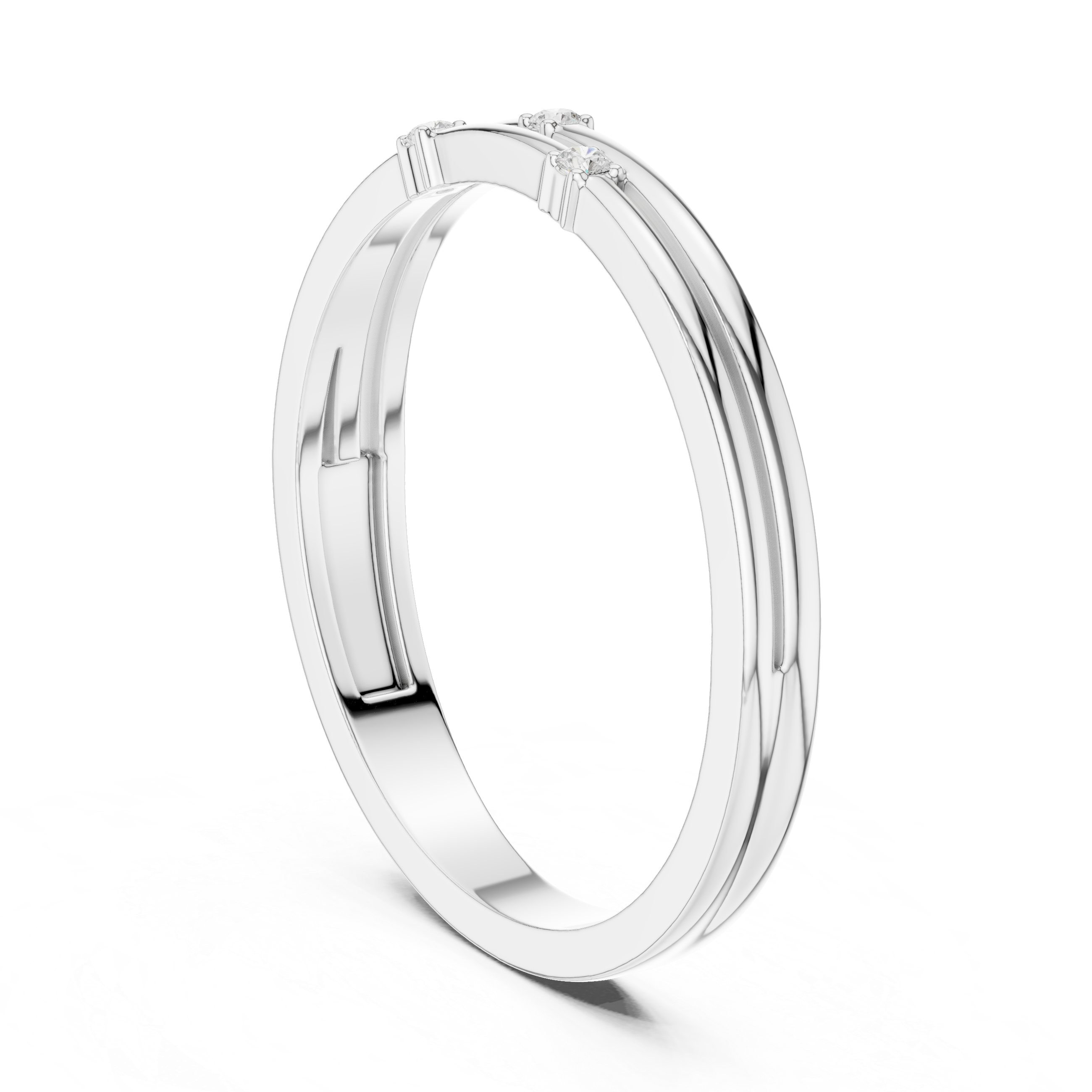 Kora Princess Cut Three Stone Lab Grown Diamond Ring