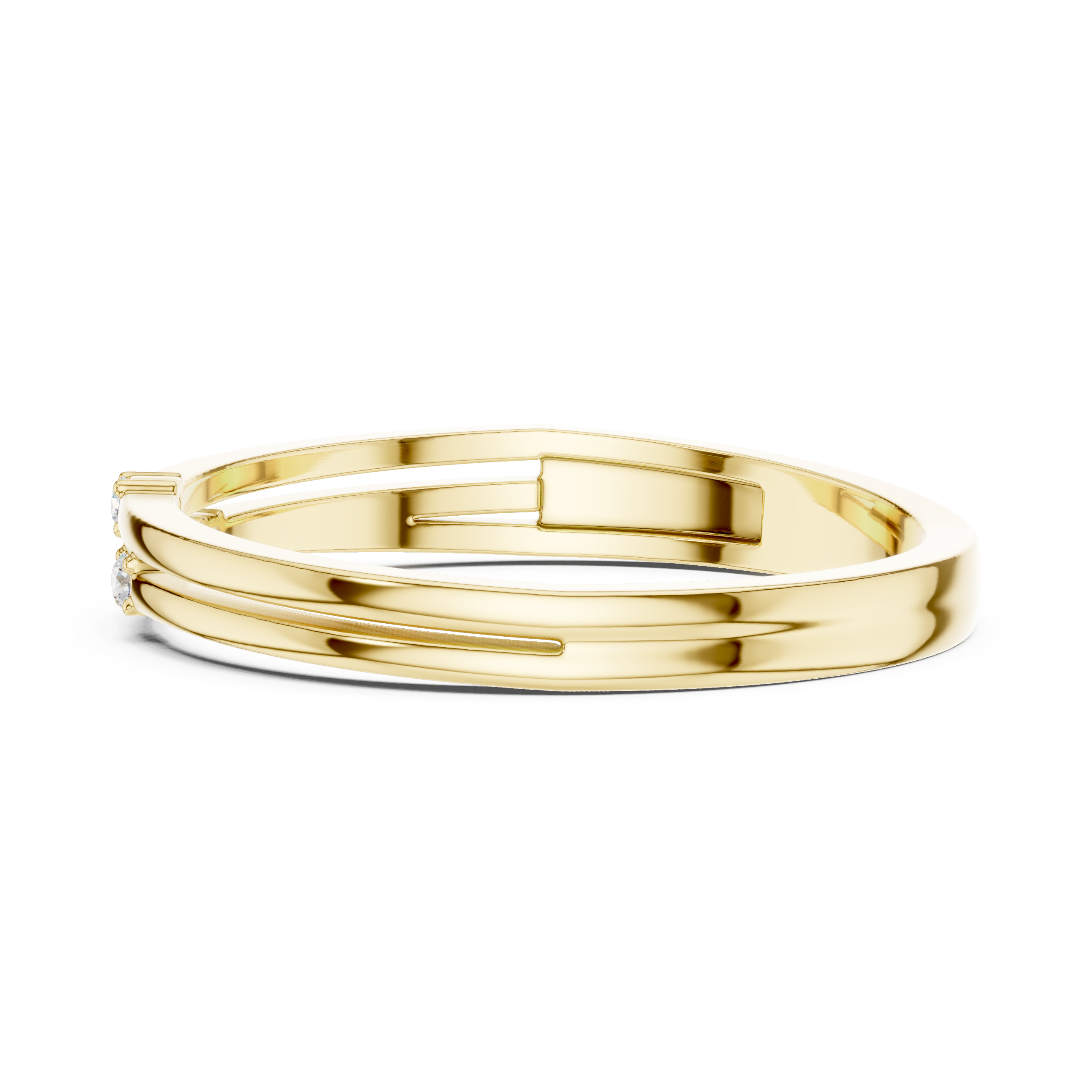 Kora Princess Cut Three Stone Lab Grown Diamond Ring