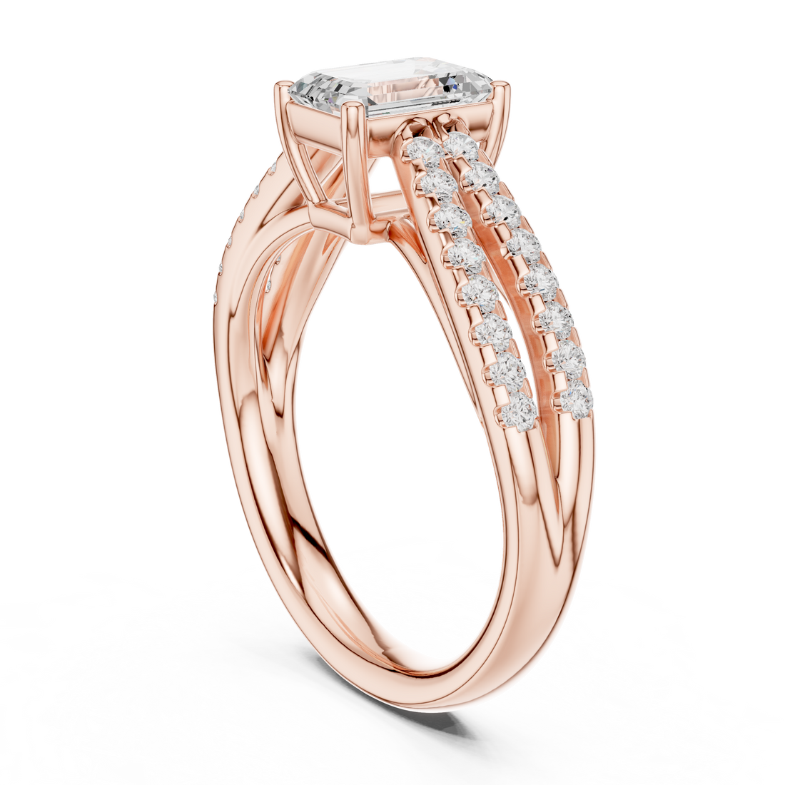 Nalia Marquise Cut Pave Lab Grown Diamond Ring