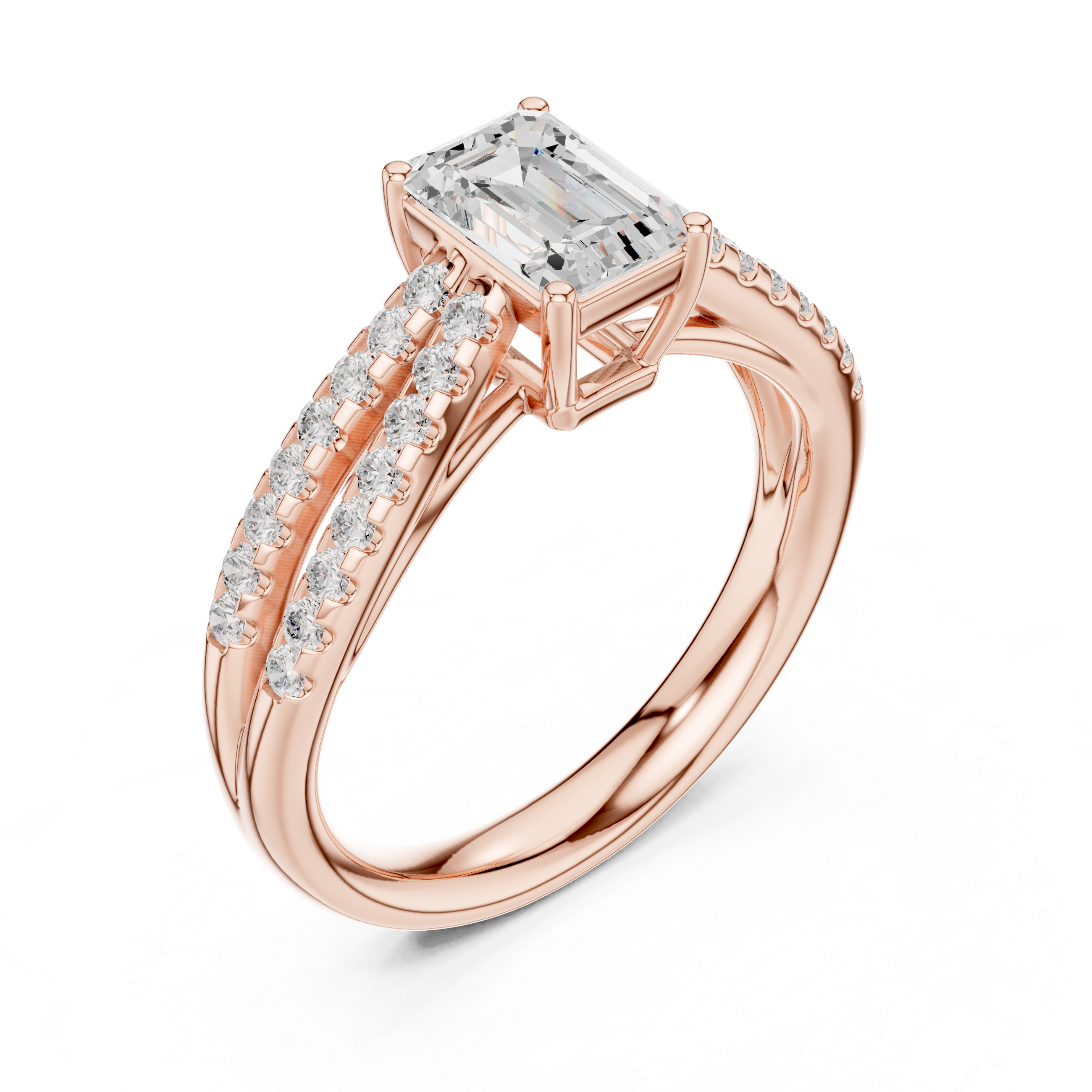 Nalia Marquise Cut Pave Lab Grown Diamond Ring