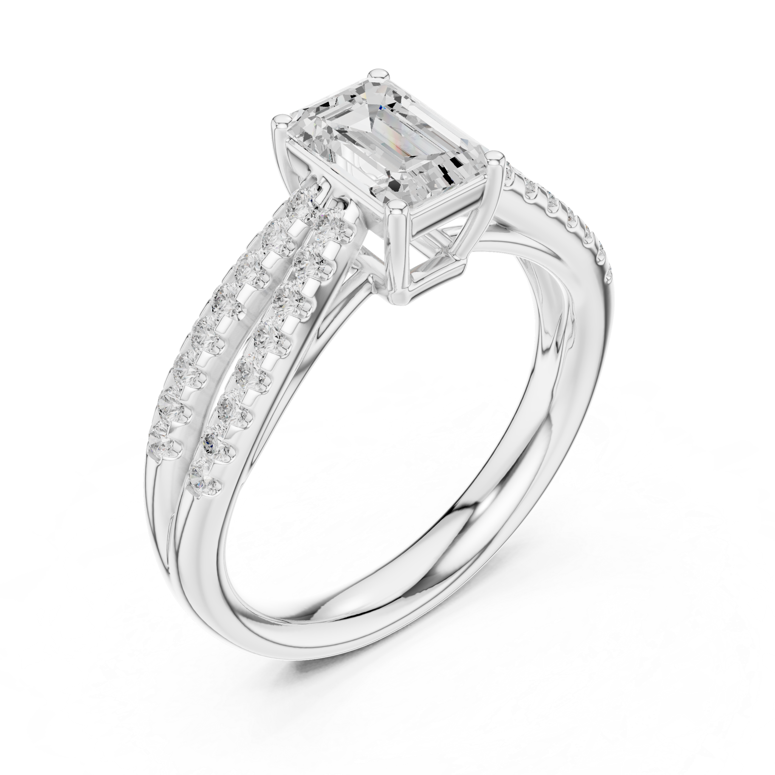 Nalia Marquise Cut Pave Lab Grown Diamond Ring