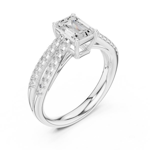 Nalia Marquise Cut Pave Lab Grown Diamond Ring