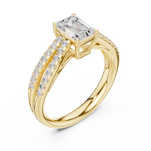 Nalia Marquise Cut Pave Lab Grown Diamond Ring