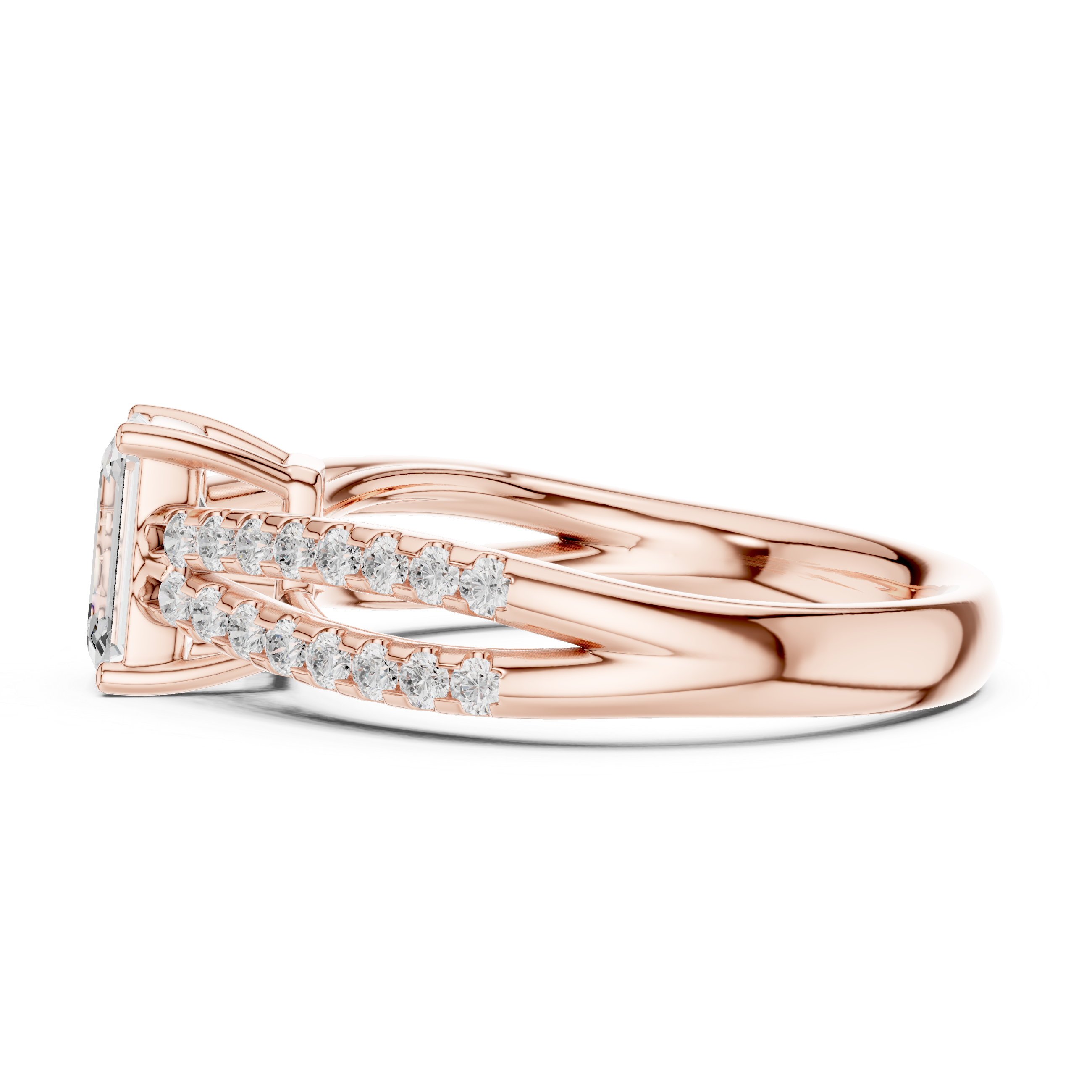 Nalia Marquise Cut Pave Lab Grown Diamond Ring
