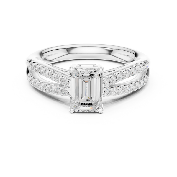 Nalia Marquise Cut Pave Lab Grown Diamond Ring