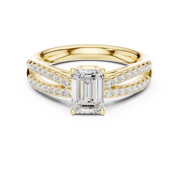 Nalia Marquise Cut Pave Lab Grown Diamond Ring