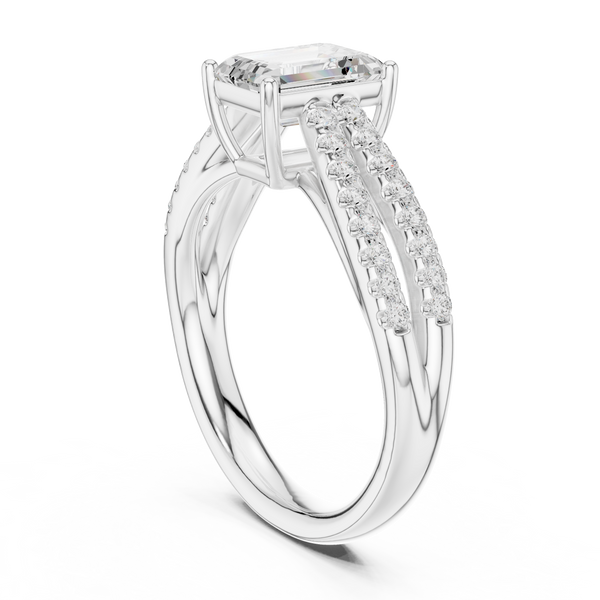 Ziva Pear Shape Solitaire Lab Grown Diamond Ring