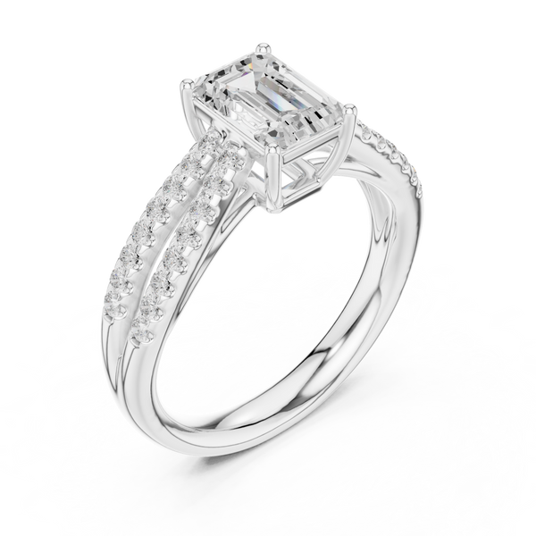 Ziva Pear Shape Solitaire Lab Grown Diamond Ring