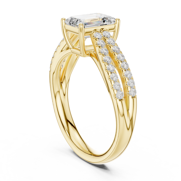 Ziva Pear Shape Solitaire Lab Grown Diamond Ring
