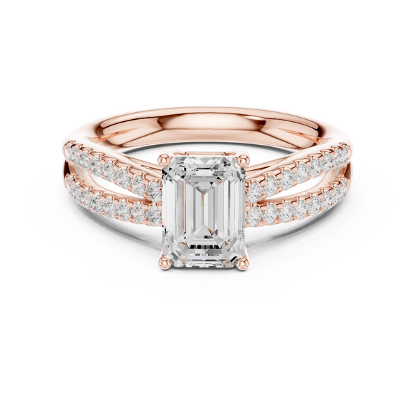 Ziva Pear Shape Solitaire Lab Grown Diamond Ring