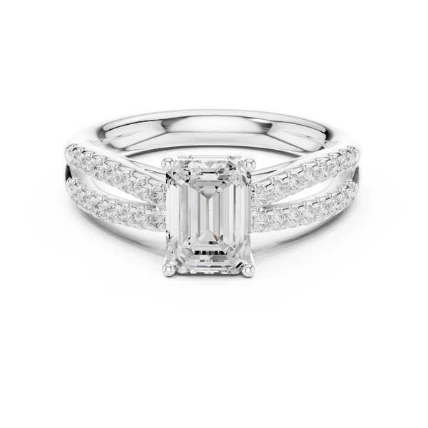 Ziva Pear Shape Solitaire Lab Grown Diamond Ring