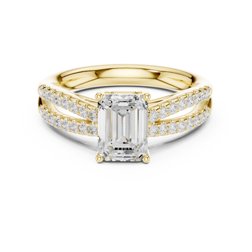 Ziva Pear Shape Solitaire Lab Grown Diamond Ring