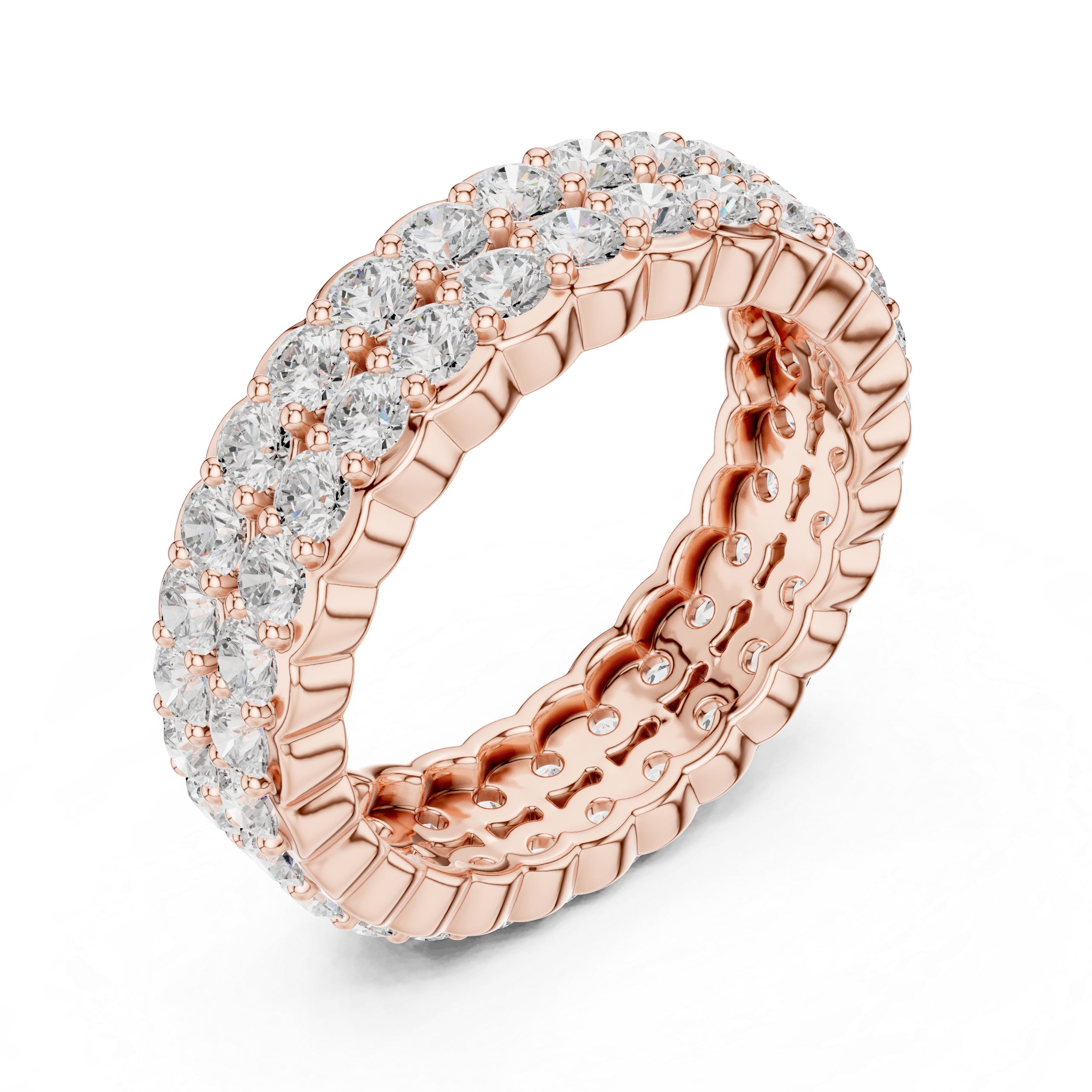 Vian Cushion Cut Bezel Set Lab Grown Diamond Ring