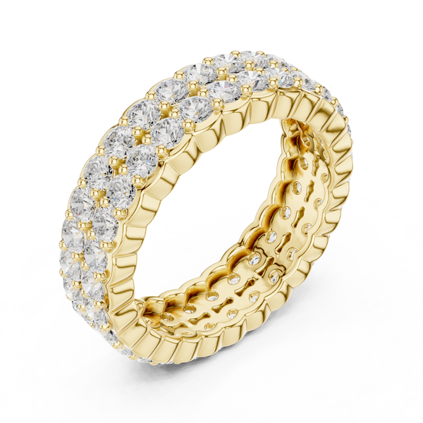 Vian Cushion Cut Bezel Set Lab Grown Diamond Ring