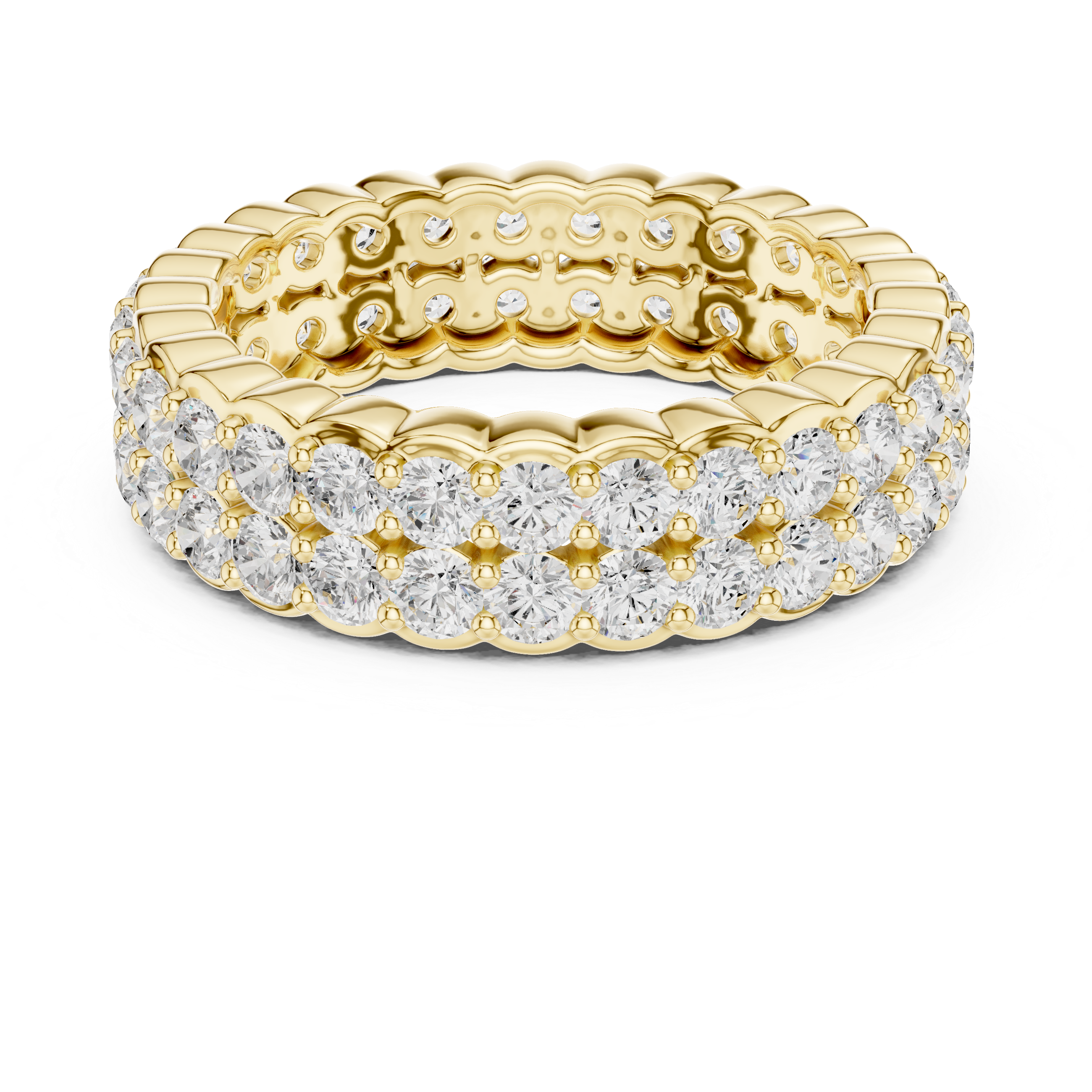 Vian Cushion Cut Bezel Set Lab Grown Diamond Ring