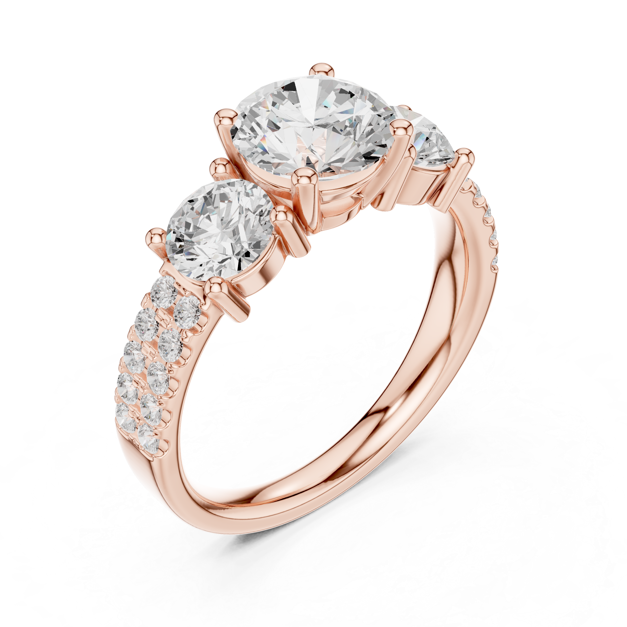 Vesper Emerald Cut Eternity Lab Grown Diamond Ring