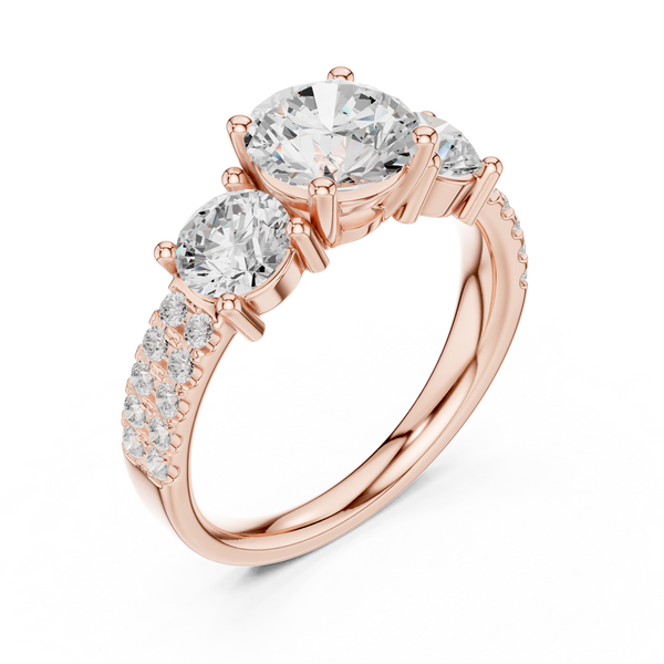 Vesper Emerald Cut Eternity Lab Grown Diamond Ring