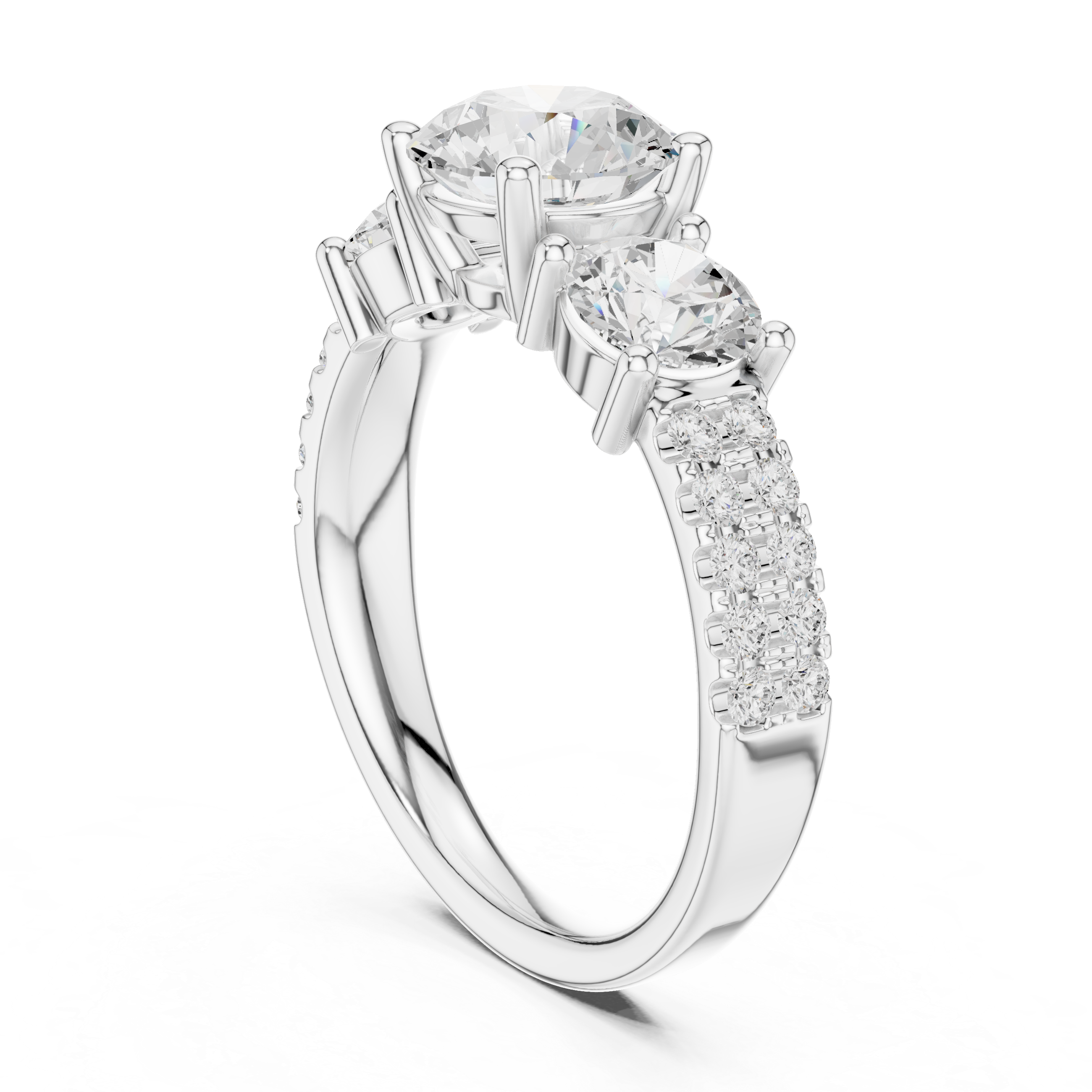 Vesper Emerald Cut Eternity Lab Grown Diamond Ring