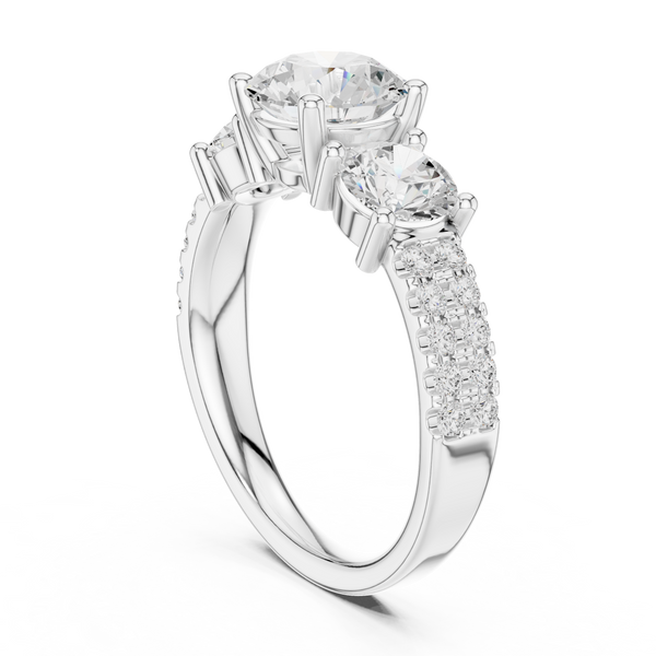 Vesper Emerald Cut Eternity Lab Grown Diamond Ring