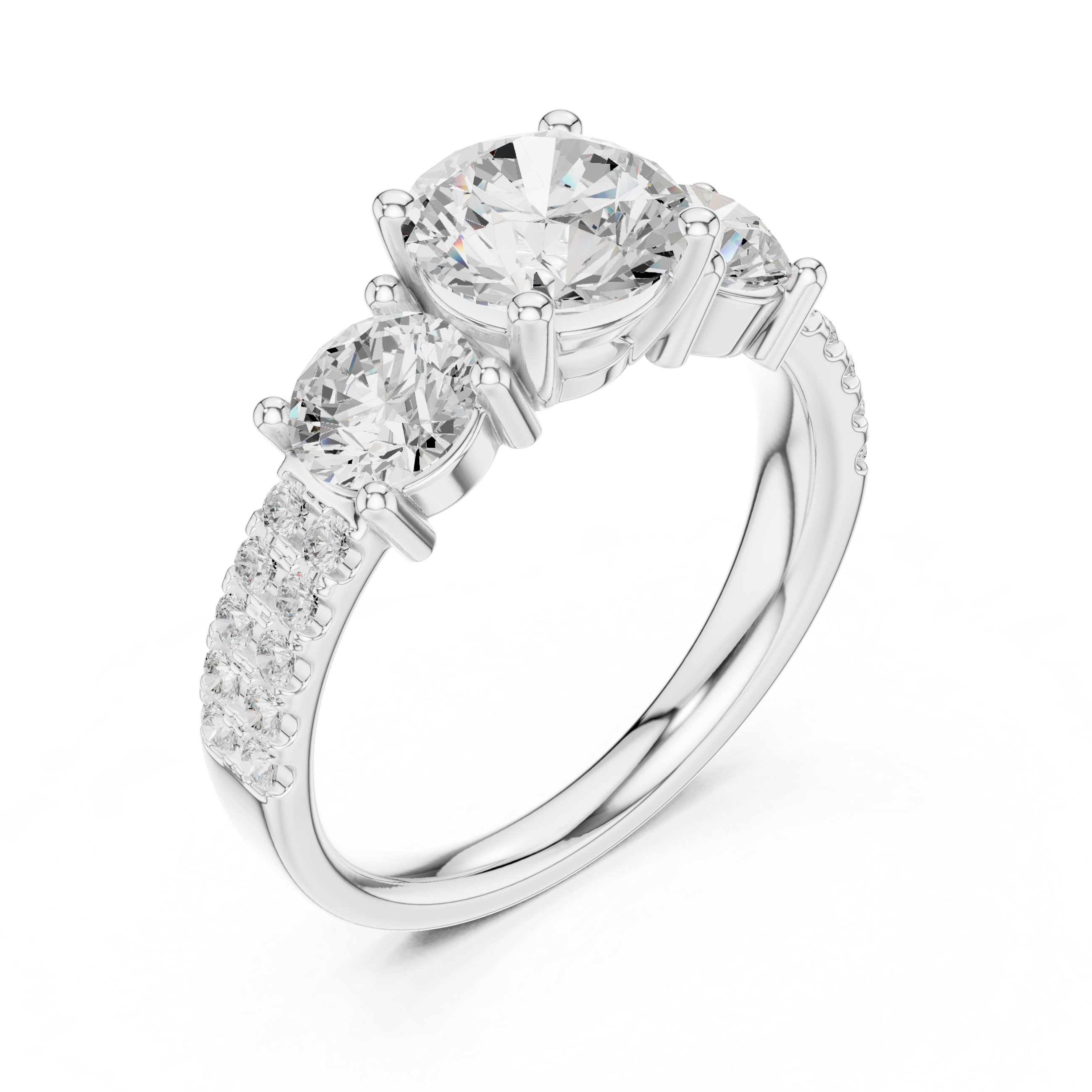 Vesper Emerald Cut Eternity Lab Grown Diamond Ring