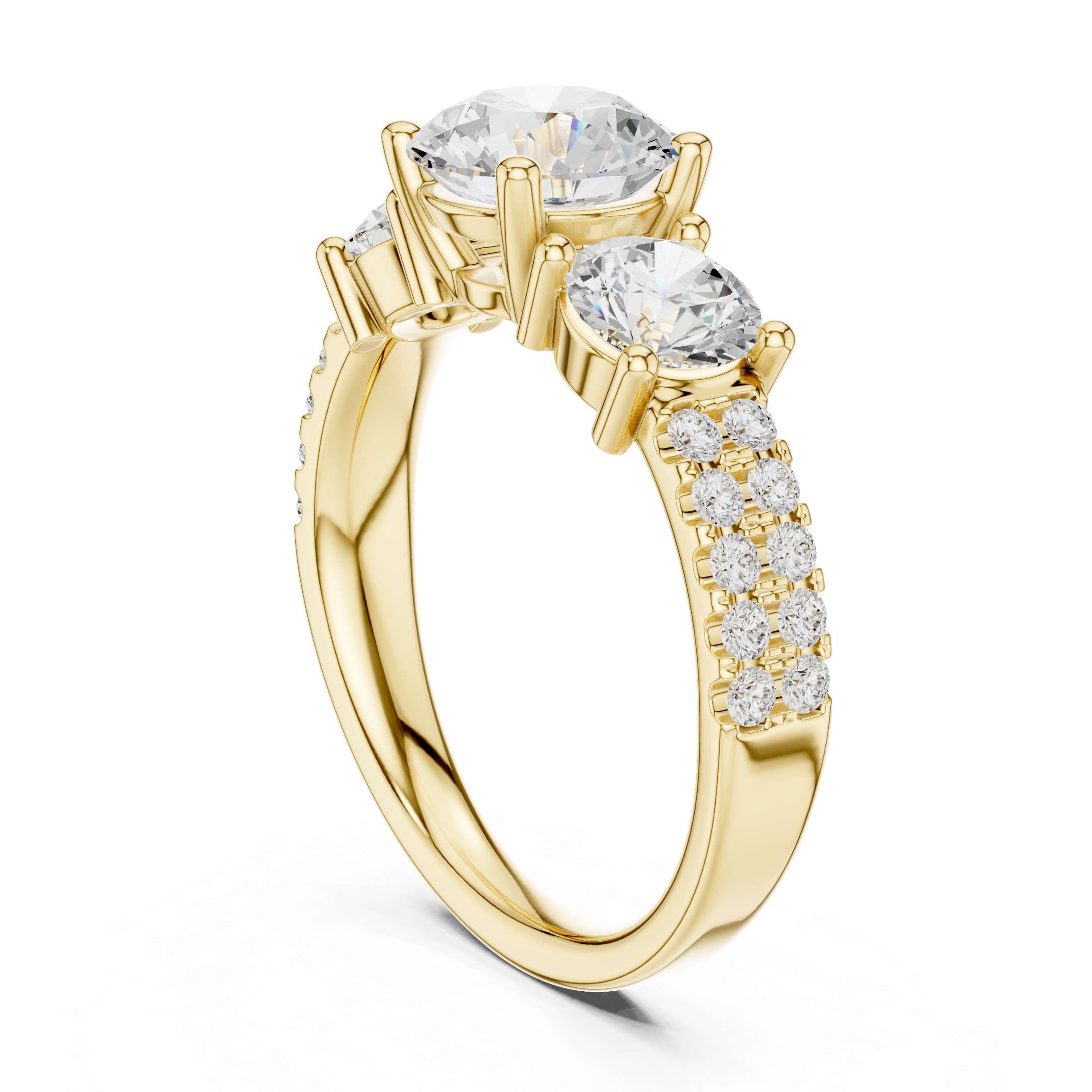 Vesper Emerald Cut Eternity Lab Grown Diamond Ring