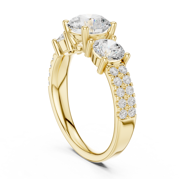 Vesper Emerald Cut Eternity Lab Grown Diamond Ring