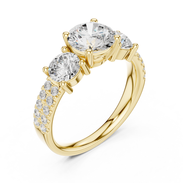 Vesper Emerald Cut Eternity Lab Grown Diamond Ring